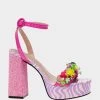 JORDEN PINK MULTI -Betsey Johnson BETSEYJOHNSON SANDALS JORDENPINKMULTI SIDE