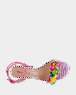 JORDEN PINK MULTI -Betsey Johnson BETSEYJOHNSON SANDALS JORDENPINKMULTI TOP