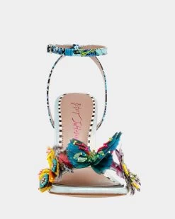 KYNLEE BLUE MULTI -Betsey Johnson BETSEYJOHNSON SANDALS KYNLEEBLUEMULTI FRONT