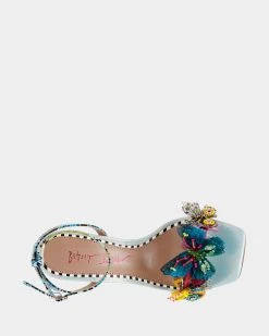KYNLEE BLUE MULTI -Betsey Johnson BETSEYJOHNSON SANDALS KYNLEEBLUEMULTI TOP