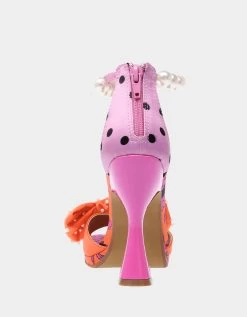 LOISE ORANGE MULTI | RE:LUV -Betsey Johnson BETSEYJOHNSON SANDALS LOISE ORANGEMULTI PINK BACK