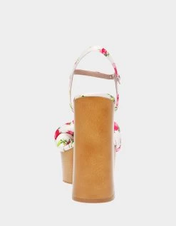 MANDEE WHITE MULTI 12 MANDEE WHITE MULTI -Betsey Johnson BETSEYJOHNSON SANDALS MANDEEWHITEMULTI BACK