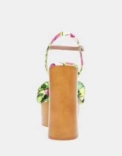 MANDEE YELLOW MULTI -Betsey Johnson BETSEYJOHNSON SANDALS MANDEEYELLOWMULTI BACK