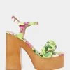 MANDEE YELLOW MULTI -Betsey Johnson BETSEYJOHNSON SANDALS MANDEEYELLOWMULTI SIDE