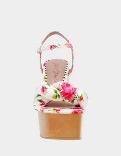 MANDEE WHITE MULTI 10 MANDEE WHITE MULTI -Betsey Johnson BETSEYJOHNSON SANDALS MANDEE WHITE MULTI FRONT 1