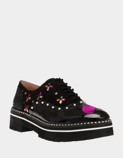 PIXXY BLACK MULTI -Betsey Johnson BETSEYJOHNSON SANDALS PIXXY BLACK MULTI