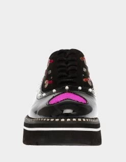 PIXXY BLACK MULTI -Betsey Johnson BETSEYJOHNSON SANDALS PIXXY BLACK MULTI FRONT