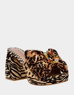 POSSIE LEOPARD MULTI -Betsey Johnson BETSEYJOHNSON SANDALS POSSIELEOPARDMULTI