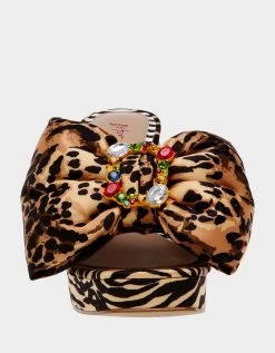 POSSIE LEOPARD MULTI -Betsey Johnson BETSEYJOHNSON SANDALS POSSIELEOPARDMULTI FRONT