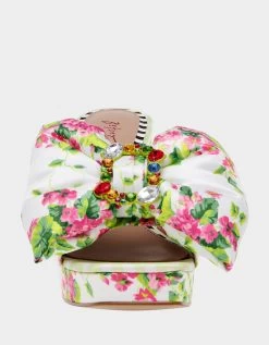 POSSIE WHITE MULTI -Betsey Johnson BETSEYJOHNSON SANDALS POSSIEWHITEMULTI FRONT