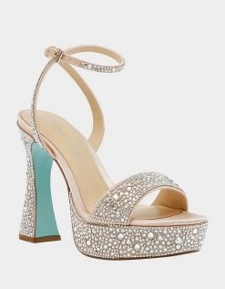 SB-BETH CHAMPAGNE -Betsey Johnson BETSEYJOHNSON SANDALS SB BETH CHAMPAGNE