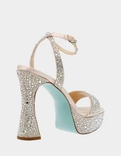 SB-BETH CHAMPAGNE -Betsey Johnson BETSEYJOHNSON SANDALS SB BETH CHAMPAGNE ALT1