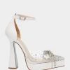 CHER WHITE -Betsey Johnson BETSEYJOHNSON SANDALS SB CHERWHITESMOOTH SIDE