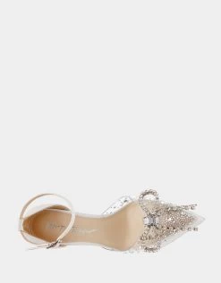 CHER WHITE -Betsey Johnson BETSEYJOHNSON SANDALS SB CHERWHITESMOOTH TOP