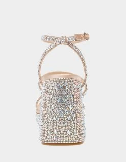 DENNI RHINESTONES -Betsey Johnson BETSEYJOHNSON SANDALS SB DENNI CHAMPAGNE BACK 1