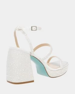 DENNI IVORY -Betsey Johnson BETSEYJOHNSON SANDALS SB DENNI PEARL ALT1