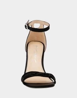 IVAN BLACK -Betsey Johnson BETSEYJOHNSON SANDALS SB IVAN BLACK FRONT
