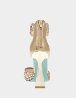 JAD GOLD -Betsey Johnson BETSEYJOHNSON SANDALS SB JAD GOLD BACK