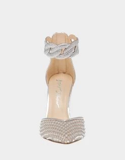 JAD SILVER -Betsey Johnson BETSEYJOHNSON SANDALS SB JAD SILVER FRONT