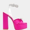 MASON FUCHSIA -Betsey Johnson BETSEYJOHNSON SANDALS SB MASONFUCHSIA SIDE