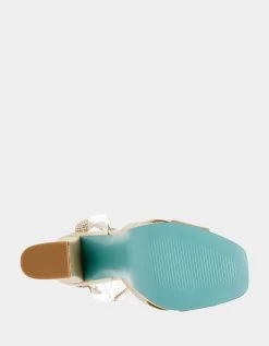 MASON GOLD 19 MASON GOLD -Betsey Johnson BETSEYJOHNSON SANDALS SB MASONGOLD BOTTOM 1