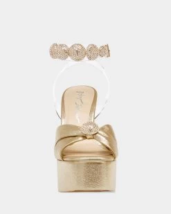 MASON GOLD 15 MASON GOLD -Betsey Johnson BETSEYJOHNSON SANDALS SB MASONGOLD FRONT