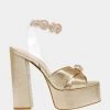 MASON GOLD -Betsey Johnson BETSEYJOHNSON SANDALS SB MASONGOLD SIDE