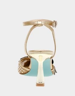 SOFYA GOLD -Betsey Johnson BETSEYJOHNSON SANDALS SB SOFYA GOLD NATURAL BACK