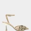 SOFYA GOLD -Betsey Johnson BETSEYJOHNSON SANDALS SB SOFYA GOLD NATURAL SIDE