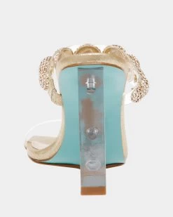 TROY GOLD -Betsey Johnson BETSEYJOHNSON SANDALS SB TROYGOLD BACK