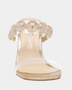 TROY GOLD -Betsey Johnson BETSEYJOHNSON SANDALS SB TROYGOLD FRONT