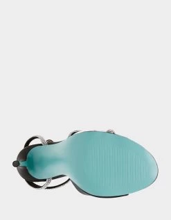 VERA BLACK SATIN -Betsey Johnson BETSEYJOHNSON SANDALS SB VERABLACKSATIN BOTTOM