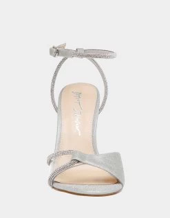 VERA SILVER -Betsey Johnson BETSEYJOHNSON SANDALS SB VERASILVER FRONT