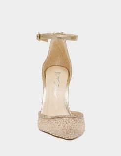 VIOLA DUSTY GOLD -Betsey Johnson BETSEYJOHNSON SANDALS SB VIOLA GOLD FRONT