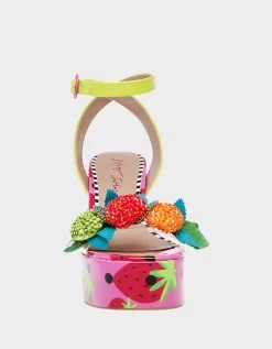 SPRITE MULTI -Betsey Johnson BETSEYJOHNSON SANDALS SPRITEBERRYMULTI FRONT