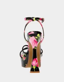 TIKY BLACK MULTI -Betsey Johnson BETSEYJOHNSON SANDALS TIKYBLACKMULTI BACK