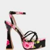 TIKY BLACK MULTI -Betsey Johnson BETSEYJOHNSON SANDALS TIKYBLACKMULTI SIDE