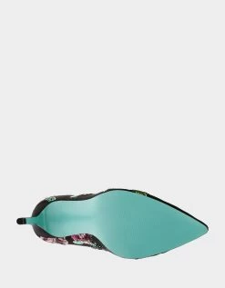 COPER BLACK -Betsey Johnson BETSEYJOHNSON SANDALS TS99642 BLACK BOTTOM