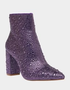 CADY PURPLE -Betsey Johnson BETSEYJOHNSON BOOTIES SB CADY PURPLE
