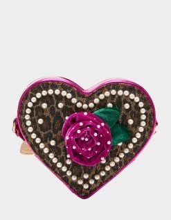 LEOPARD HEART CROSSBODY LEOPARD