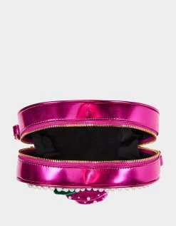 LEOPARD HEART CROSSBODY LEOPARD -Betsey Johnson BETSEYJOHNSON HANDBAGS BJ34525M LEOPARD INSIDE