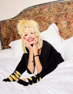 PLUSH CANDY CORN THREE PACK BLACK MULTI -Betsey Johnson BETSEYJOHNSON HOTEL CHELSEA LOOK3 BJ0180 Halloween Socks 0293 CROPPED