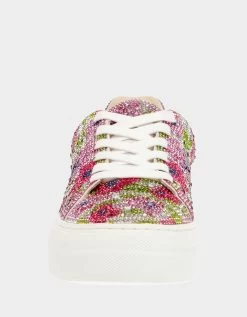 SIDNY SILVER MULTI 12 SIDNY SILVER MULTI -Betsey Johnson BETSEYJOHNSON SHOES SB SIDNY SILVER POPPY FRONT 1