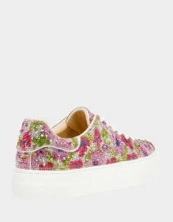 SIDNY SILVER MULTI 13 SIDNY SILVER MULTI -Betsey Johnson BETSEYJOHNSON SHOES SIDNY RED PINK FLORAL ALT1