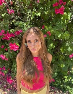 TAKE FLIGHT SUNGLASSES IRIDESCENT -Betsey Johnson BETSEY 2023 Q2 CONTENTCREATOR SOPHIECORNWELL 198 TAKE FLIGHT