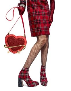 KITSCH DEVIL IN THE DETAILS CROSSBODY RED -Betsey Johnson BETSEY 2023 Q3 04 BJ34815F RAYLAN 05178