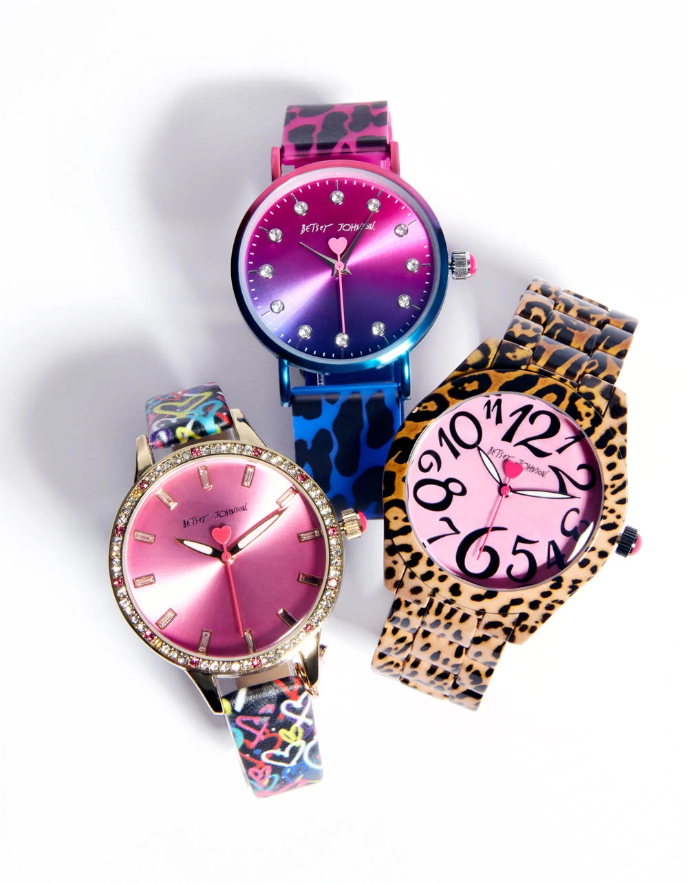BETSEY TIME OMBRE LEOPARD WATCH PINK MULTI - Image 2