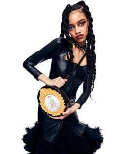 KITSCH GOLDEN MIRROR CROSSBODY BLACK -Betsey Johnson BETSEY 2023 Q3 37 BJ34840F 2455