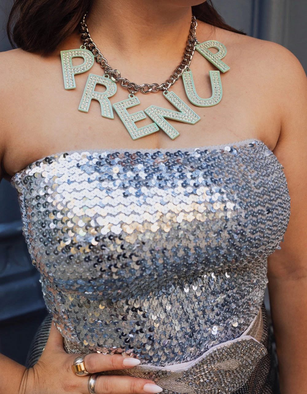 PRENUP FRONTAL NECKLACE CRYSTAL 4 PRENUP FRONTAL NECKLACE CRYSTAL - Image 2