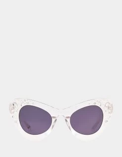 CROWN JEWEL SUNGLASSES WHITE